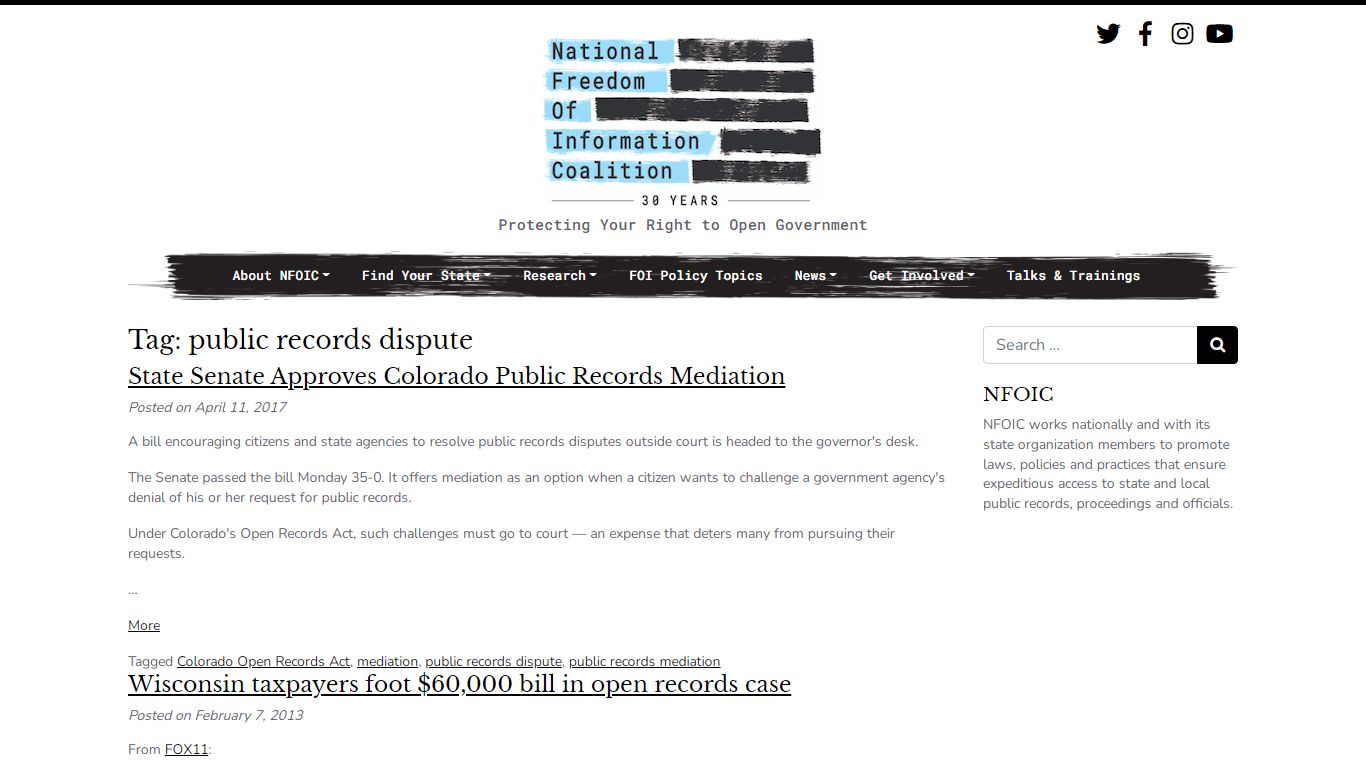 public records dispute – National Freedom of Information Coalition