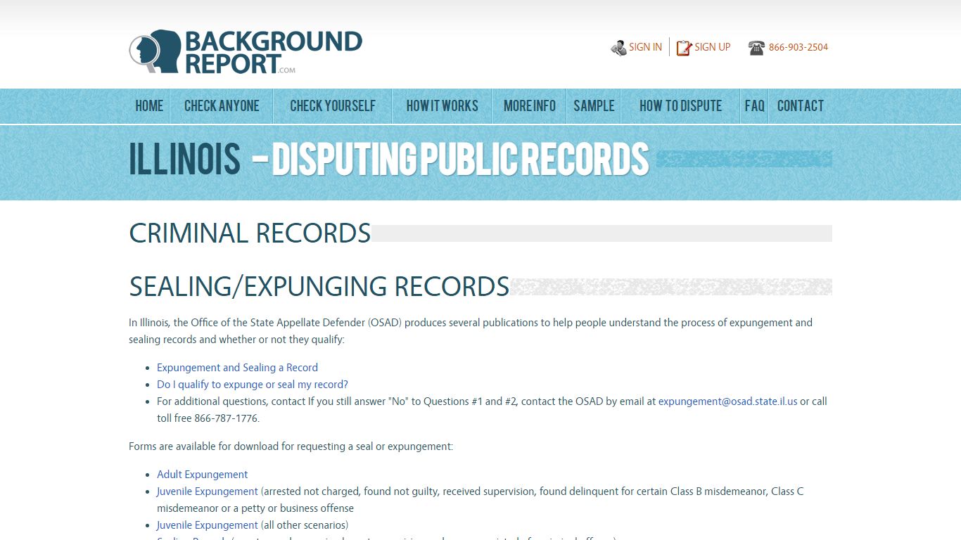 How To Dispute Public Records in Illinois | BackgroundReport.com